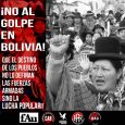 *No al golpe cívico-militar en Bolivia!* Repudiamos la acción golpista que se desarrolla en este momento en Bolivia. Bajo la presión del imperialismo, el ejército boliviano (heredero de la dictadura [&hellip;]
